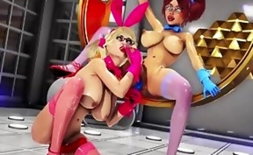 Bunnies Riot - Hot Toys From Stuffed Eggs Futa & Girl Rampage