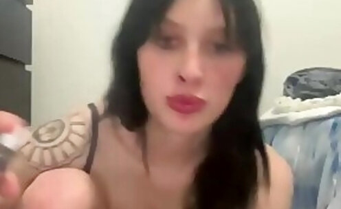 beautiful trans girl fucks her ass
