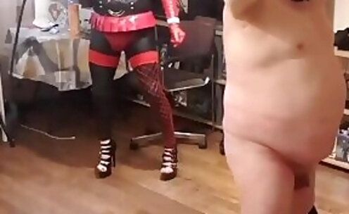 Mistress and slave - hard whipping - BDSM