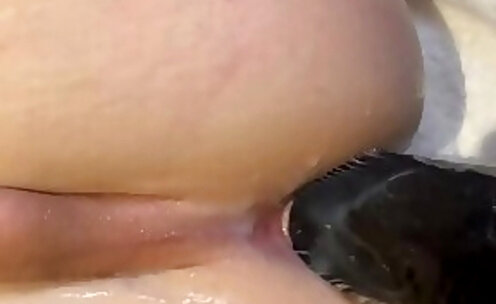 Cute tranny fucked with anal gape