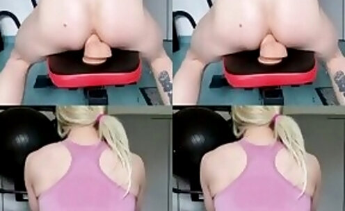 Blonde Slut Workout