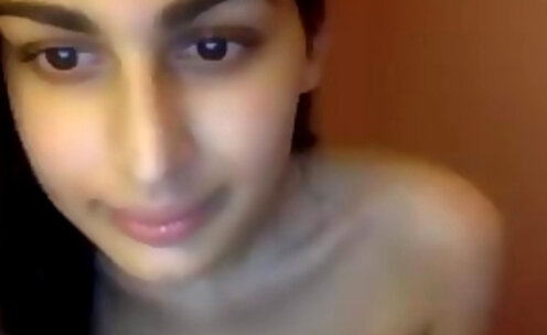 Cute indian tranny webcam show
