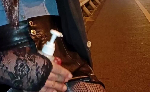 Bitch cums on roadside in corset.3(07:27)
